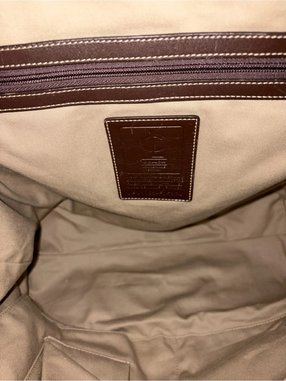 Coach duffel khaki